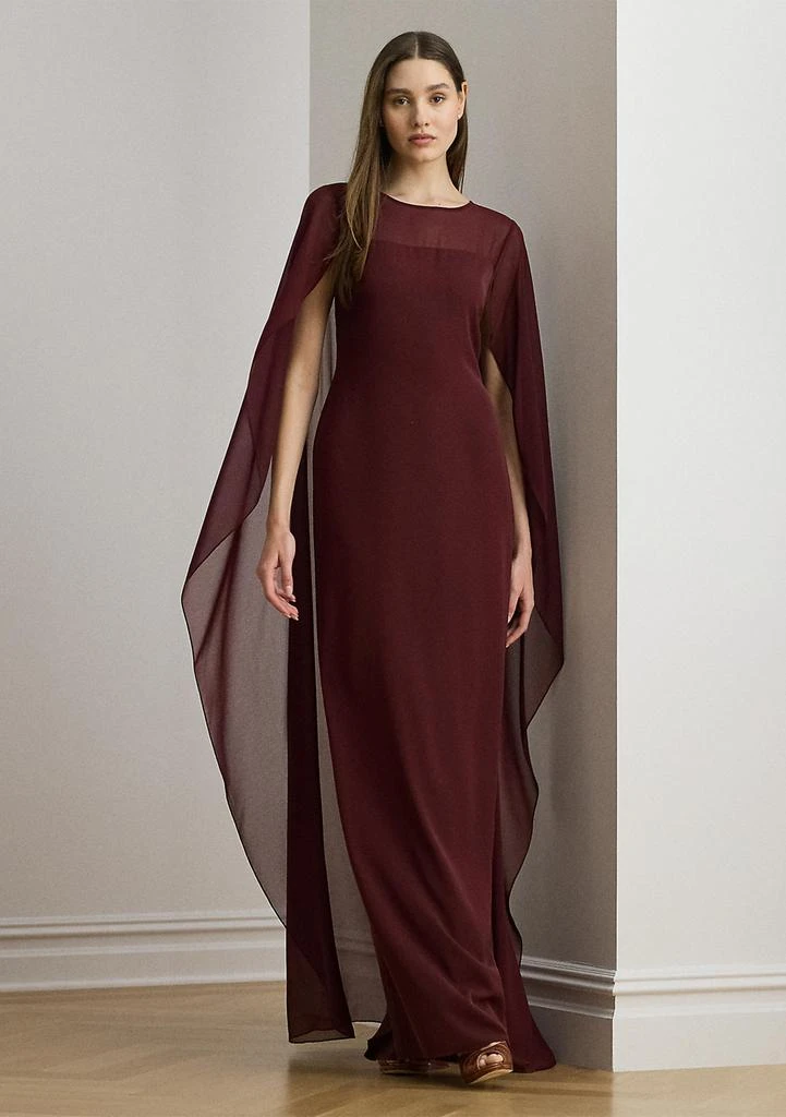 Ralph Lauren Women's Cape Georgette Gown - Dresses & Skirts - Free Shipping  - BeyondStyle