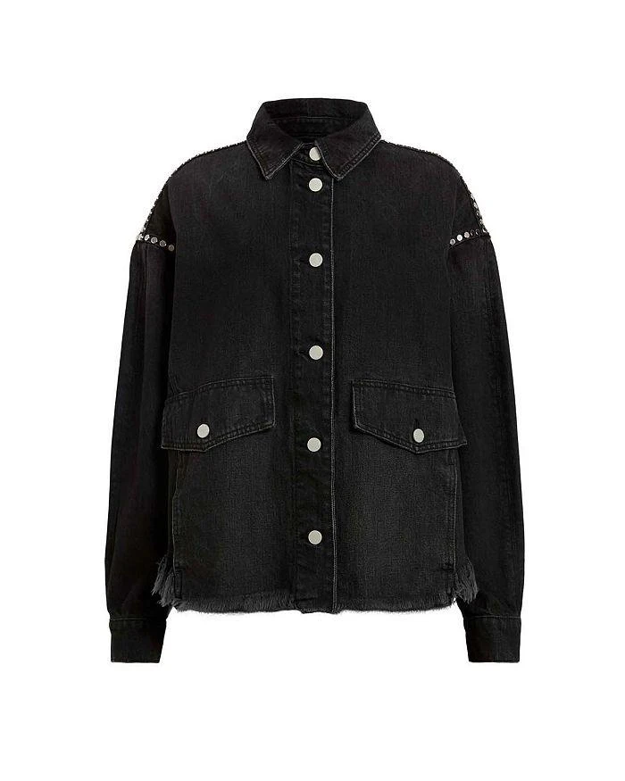 ALL SAINTS Hettie Stud Denim Jacket 7