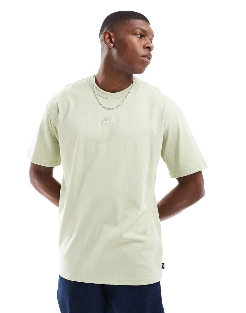 NIKE Nike Premium Essentials unisex oversized t-shirt in light green 1
