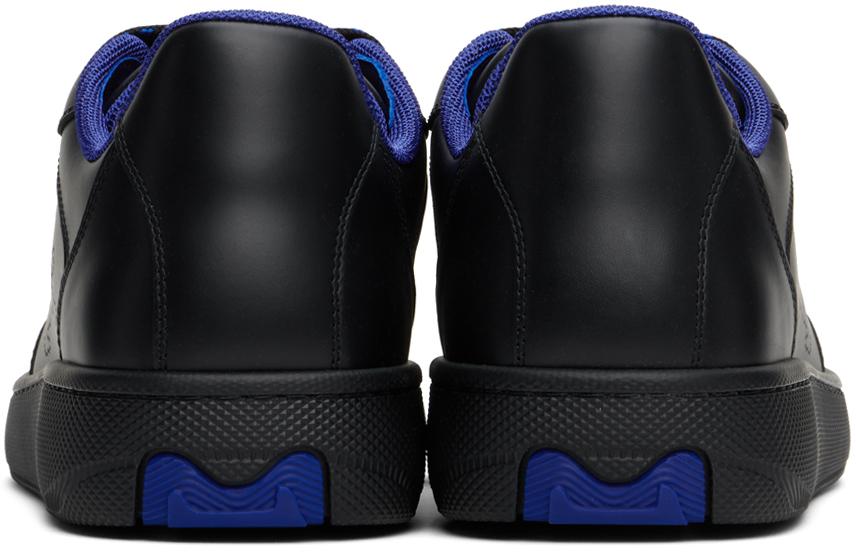Burberry Black Leather Stock Sneakers IT-41.5 - Casual Shoes