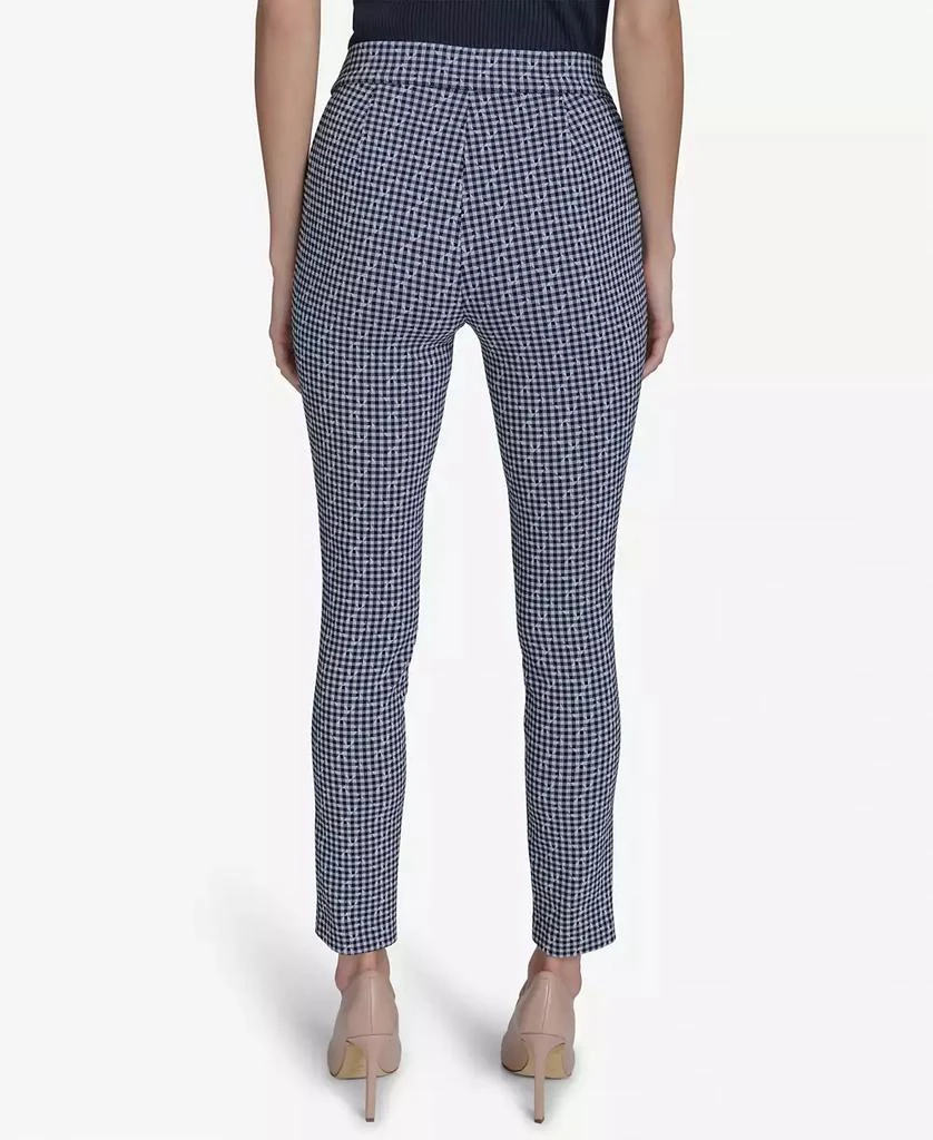 Tommy Hilfiger Women's Gingham-Print Pull-On Pants 2