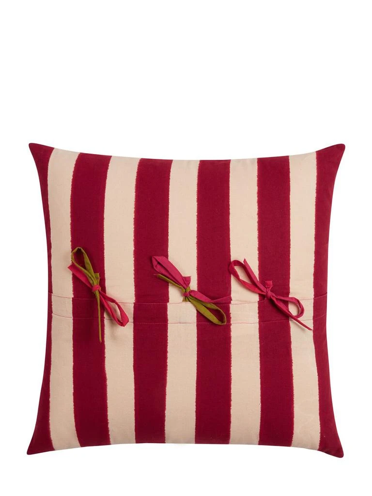LISA CORTI Nizam Stripes Green Cushion 1