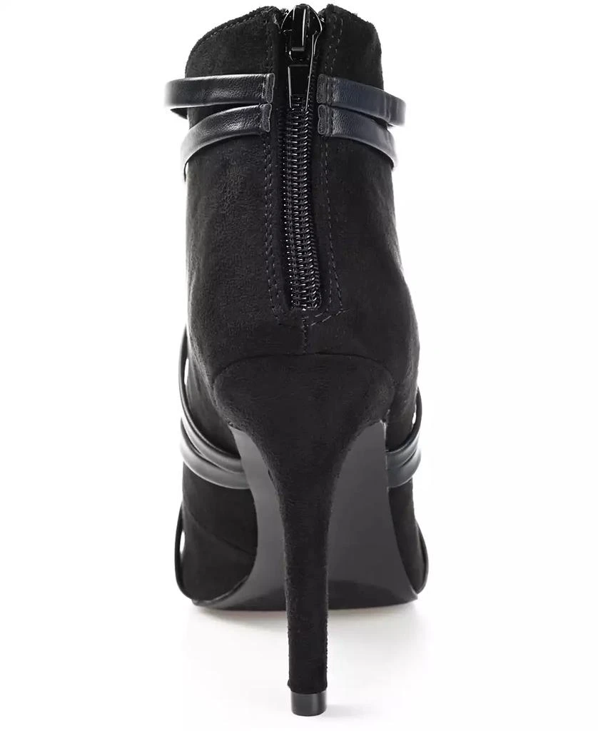 Journee Collection Women's Samara Peep Toe Stiletto Dress Booties 3