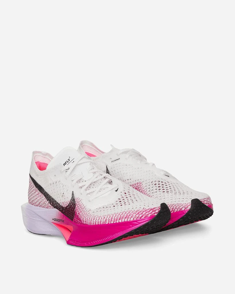 NIKE Women's Vaporfly 3 Sneakers White / Purple Agate / Vivid Grape / Black 3