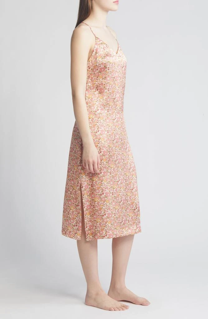 Liberty London Floral Silk Satin Nightgown 3