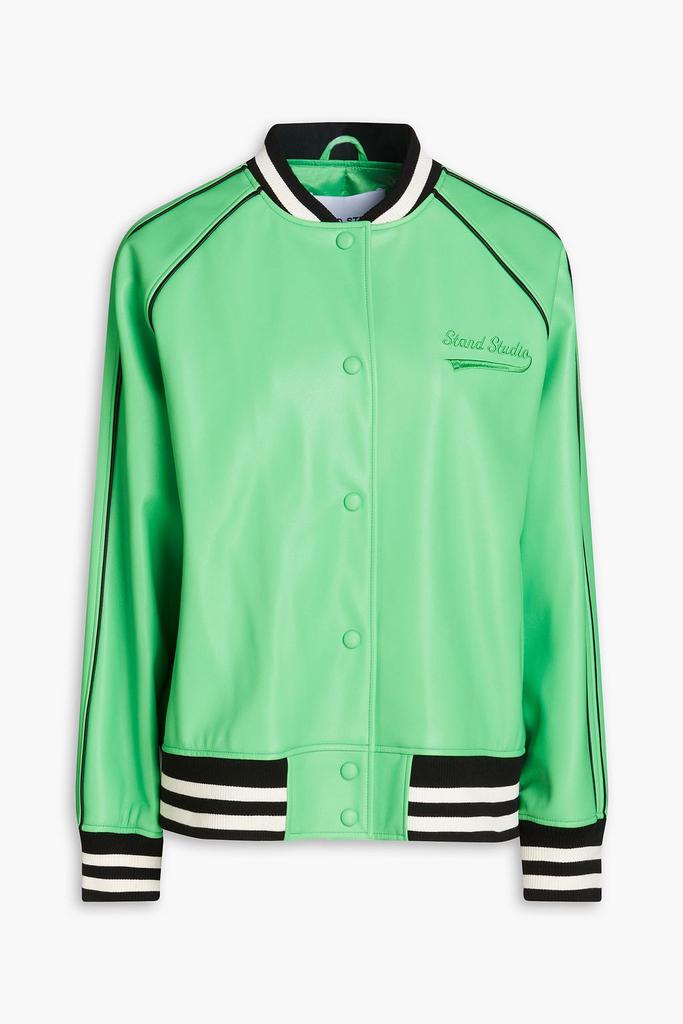 STAND STUDIO Eloise faux leather bomber jacket