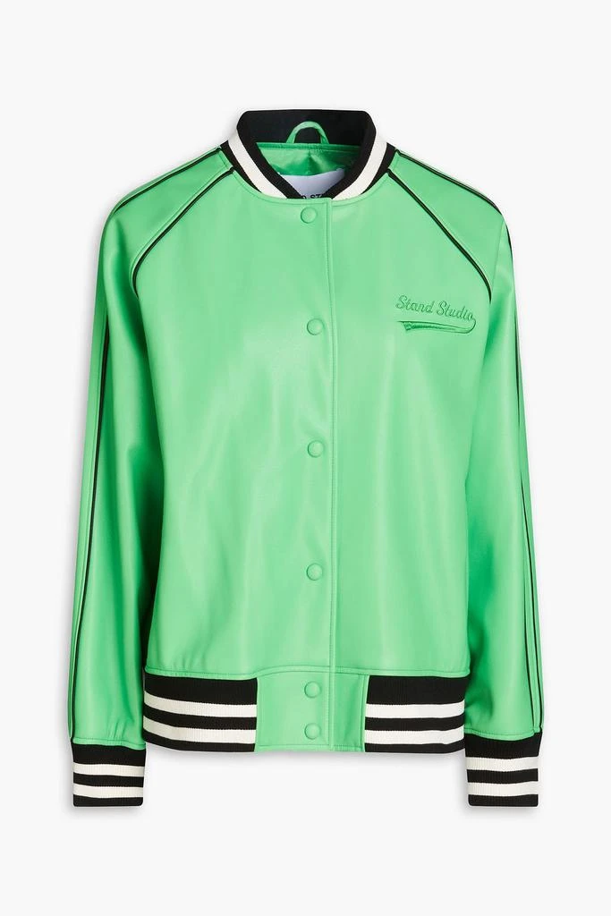 STAND STUDIO Eloise faux leather bomber jacket 1
