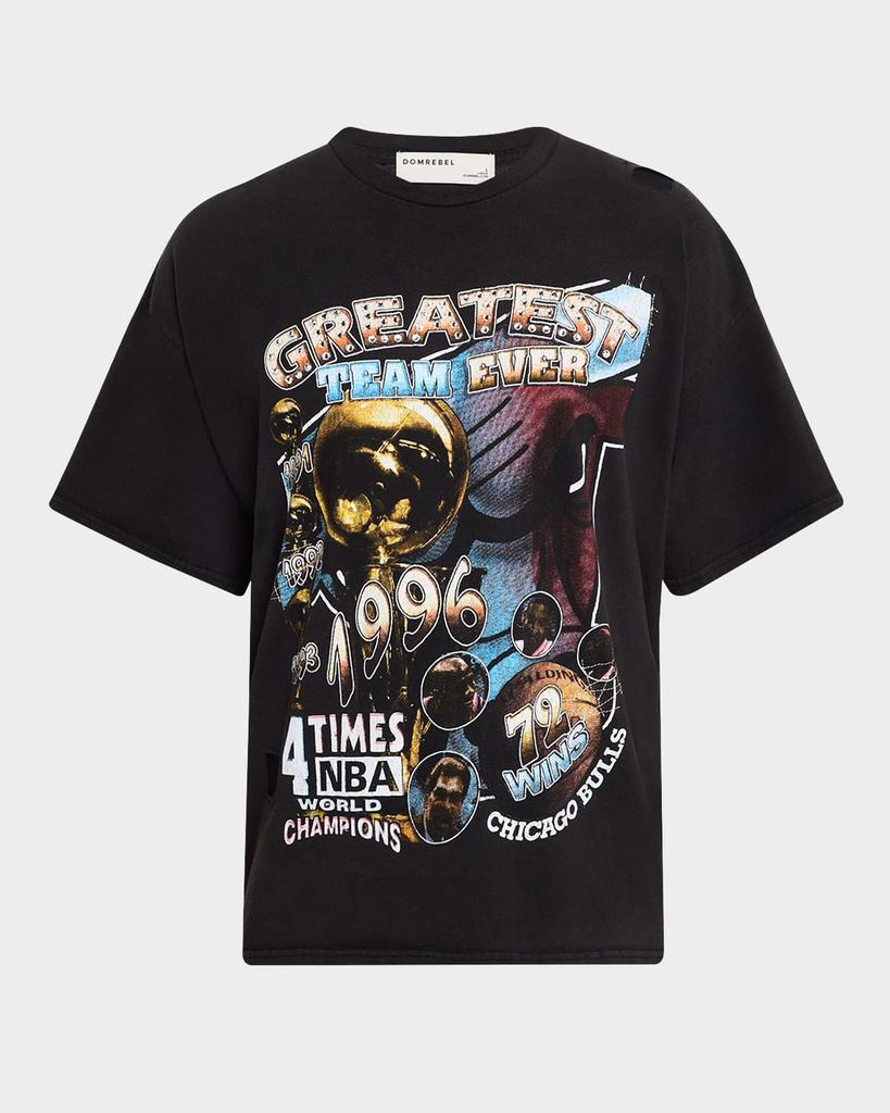 DOMREBEL Men's Chicago Bulls Graphic T-Shirt