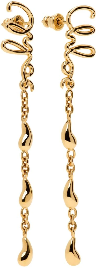 Shop Gold 'The Chloé Iconic Dangling' Earrings on Sale at
