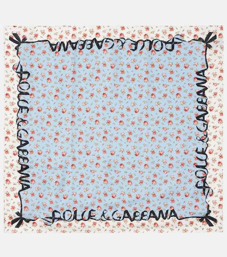 Dolce 
Gabbana Floral silk twill scarf