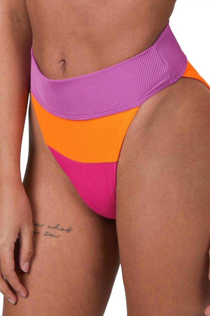 Beach Riot Alexis Bottom In Sunset Colorblock