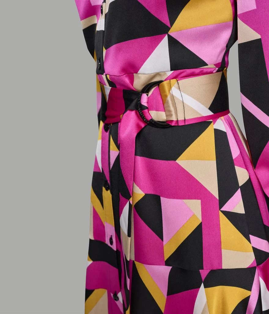 Karl Lagerfeld Paris PRINTED SHIRT DRESS WITH HANKY HEM 9