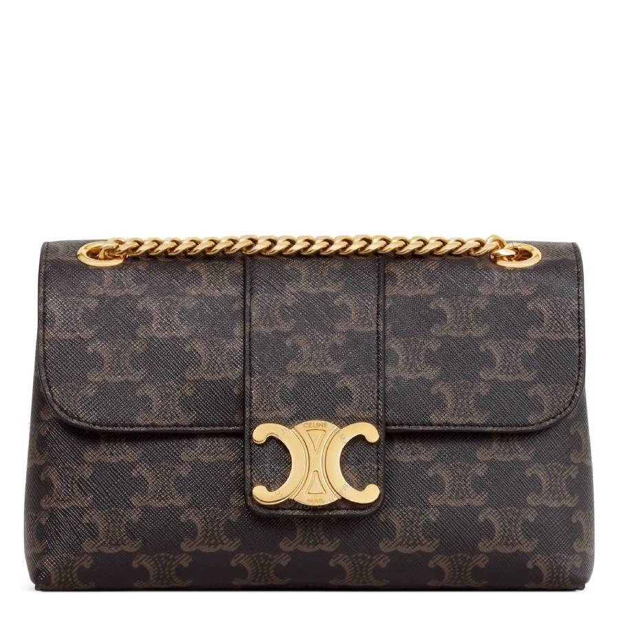 Shop Teen Triomphe Canvas Celine Victoire Bag on Sale at