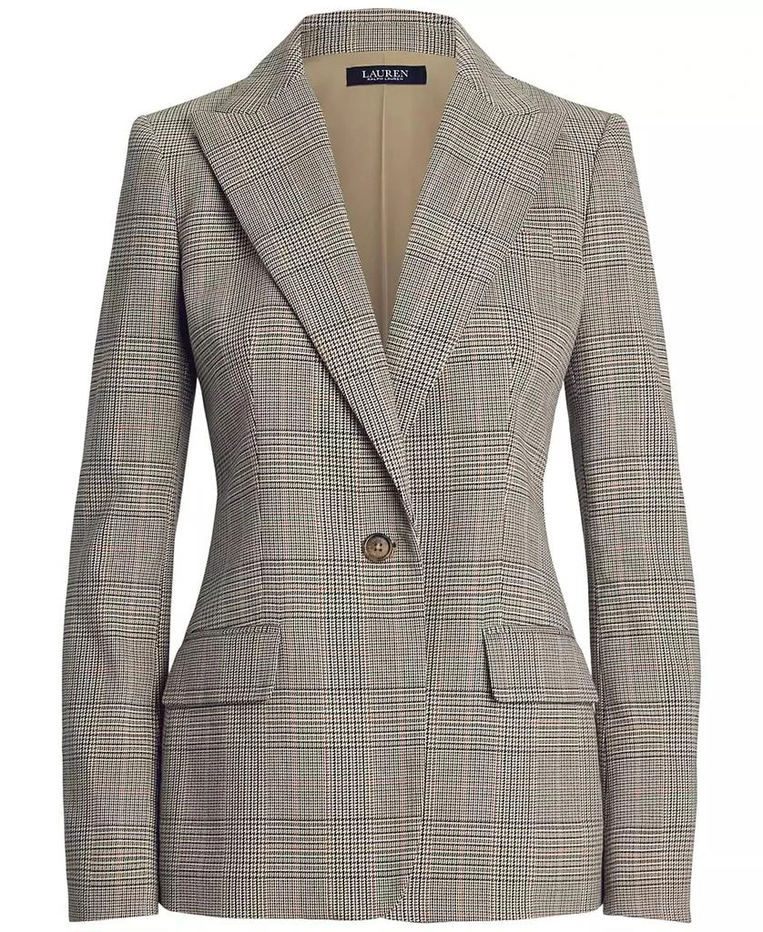 Ralph Lauren Women's Glen Plaid Cotton-Blend Twill Blazer 9