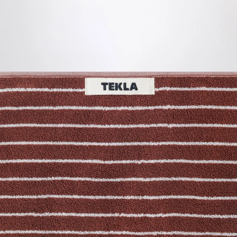 Tekla Striped reddish-brown guest towel 30x50 cm 3