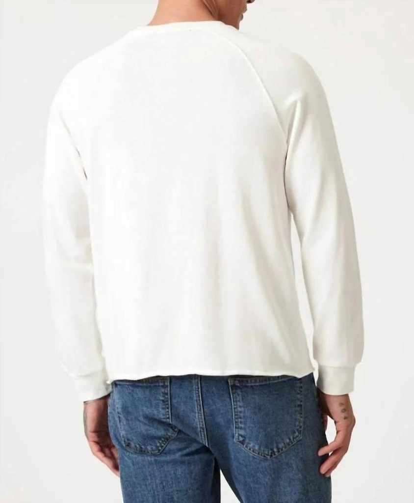 Mavi Jeans Long Sleeve Jersey Tee In Antique White 2