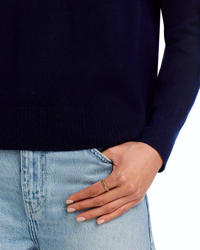 AQUA AQUA Dolce Vita Crewneck Cashmere Sweater - Exclusive 5
