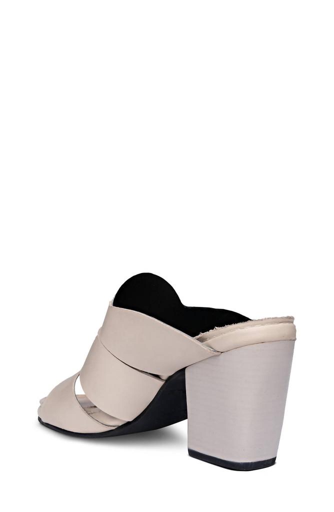 Golo Seamingly Soy Leather Strapped Heel Sandals In Cream