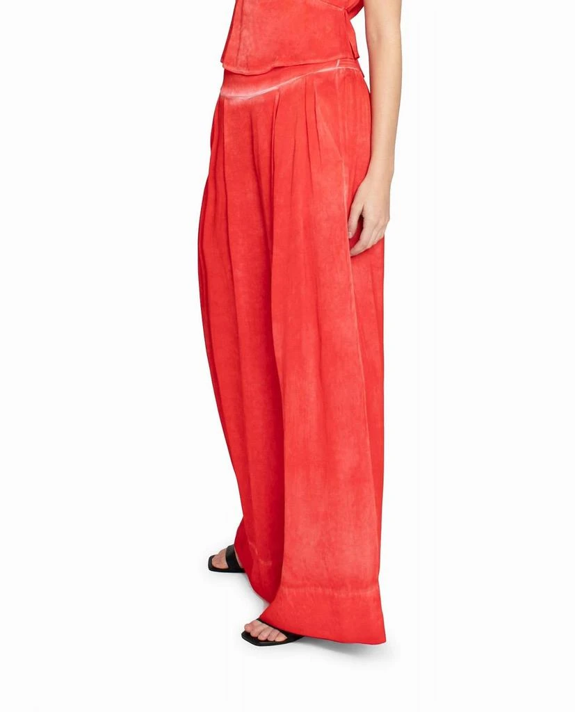 Nicole Miller Garment Dyed Silk Wide Leg Pant 3