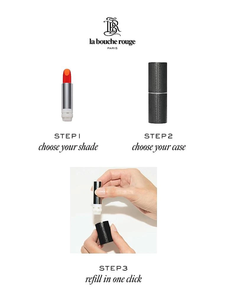 La Bouche Rouge Lipstick Set With Fine Leather Case 7