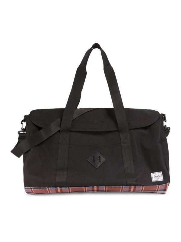 Herschel Supply Heritage Plaid-Trim Duffle Bag 1