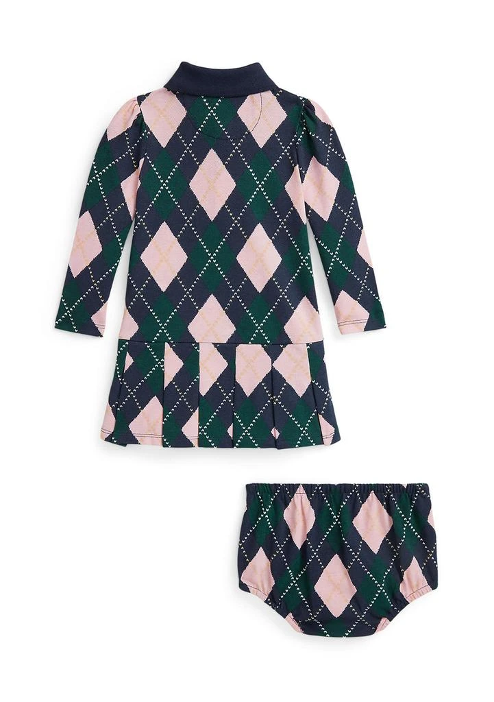 Ralph Lauren Baby Girls Argyle Mesh Polo Dress 
Bloomer 2