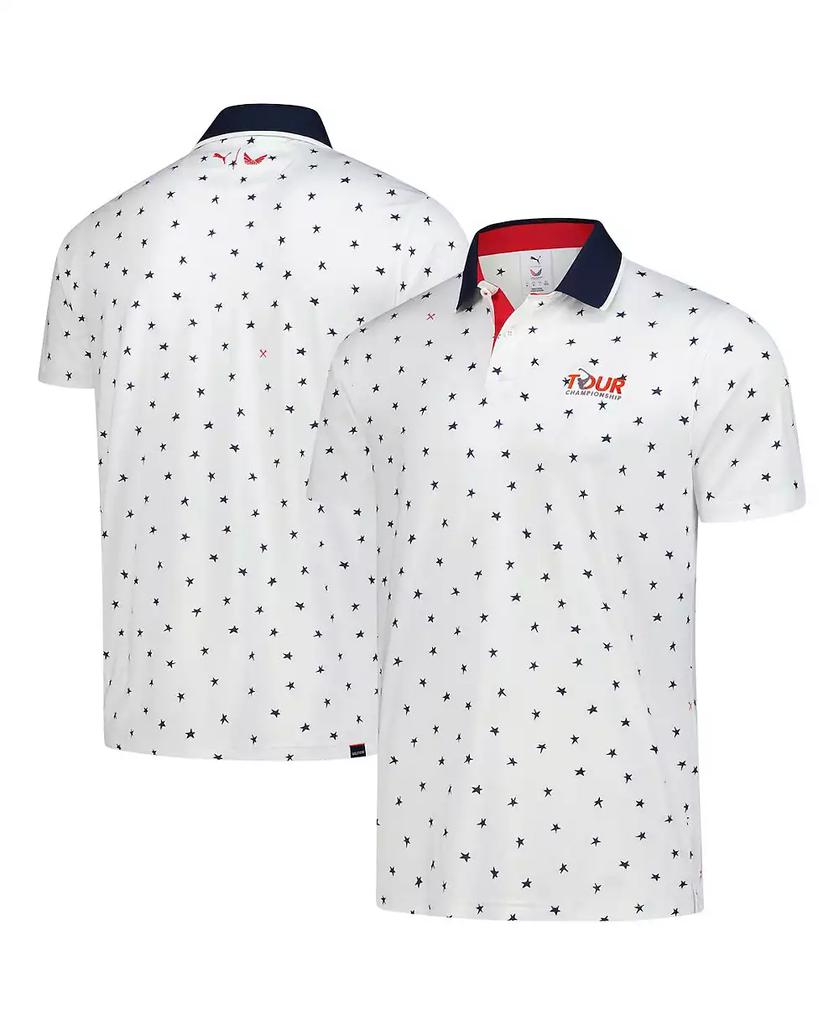 Puma x Volition Men's White Tour Ship Dancing Star MATTR Polo Shirt