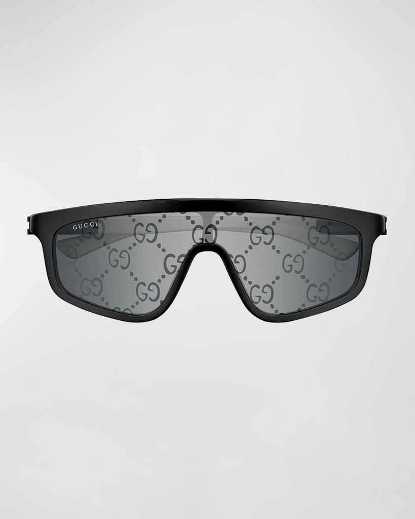 Gucci Men's GG Monogram Shield Sunglasses 2