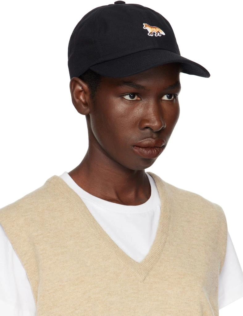 Maison Kitsune Black Baby Fox Cap 2