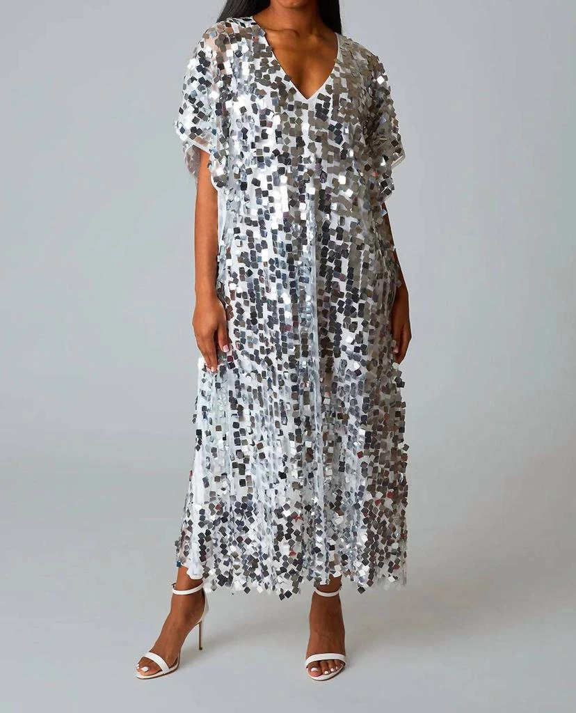 Shop Atlas Sequin Caftan Maxi Dress In Overcast on Sale at BeyondStyle   Get 54% Off Atlas Sequin Caftan Maxi Dress In Overcast with Limited-Time  Flash Deals, Exclusive Discounts, and Special Offers.