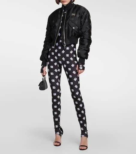 Dolce 
Gabbana Logo printed jersey jumpsuit 2