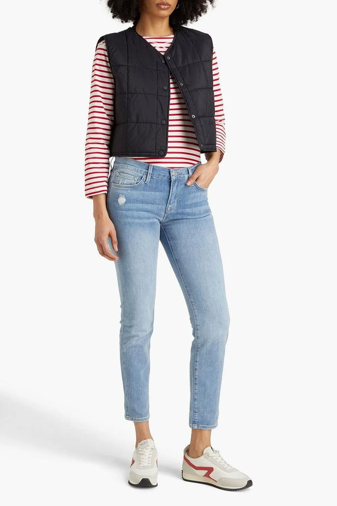 FRAME Le Garcon Slim distressed boyfriend jeans 2
