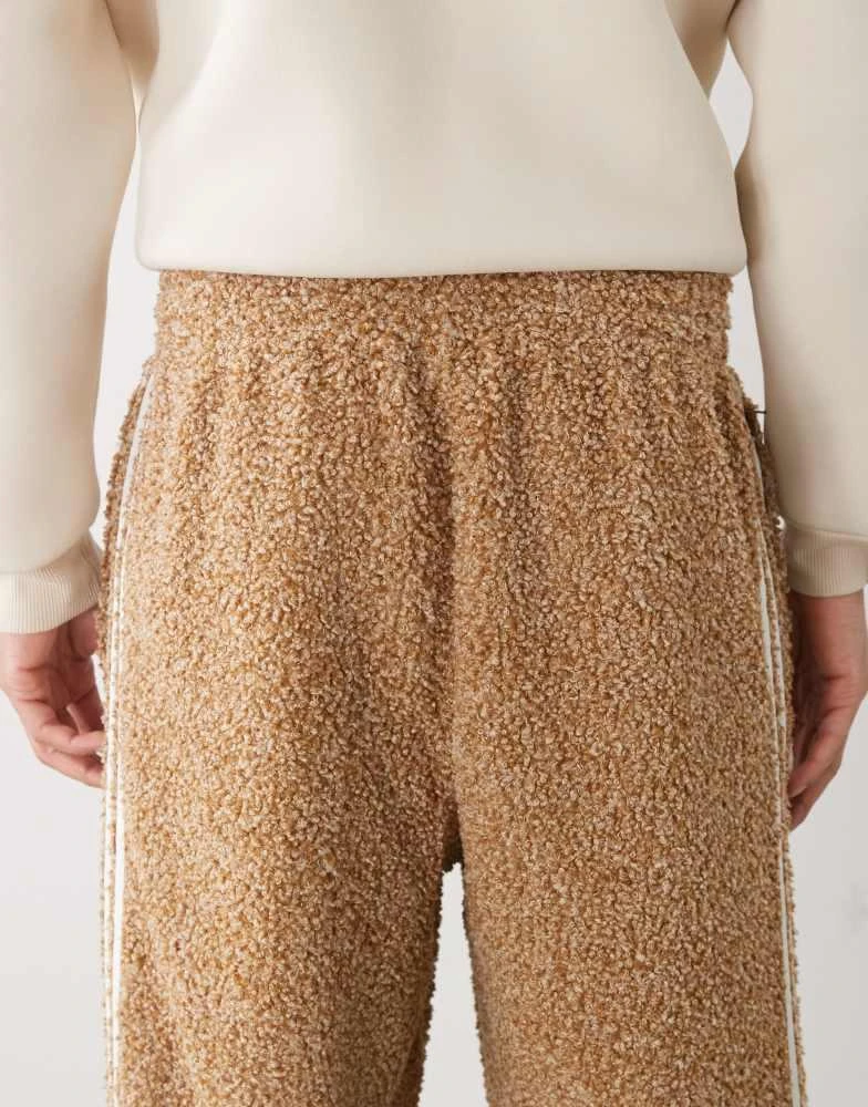 Adidas adidas Originals Boucle Firebird track pants in brown 5