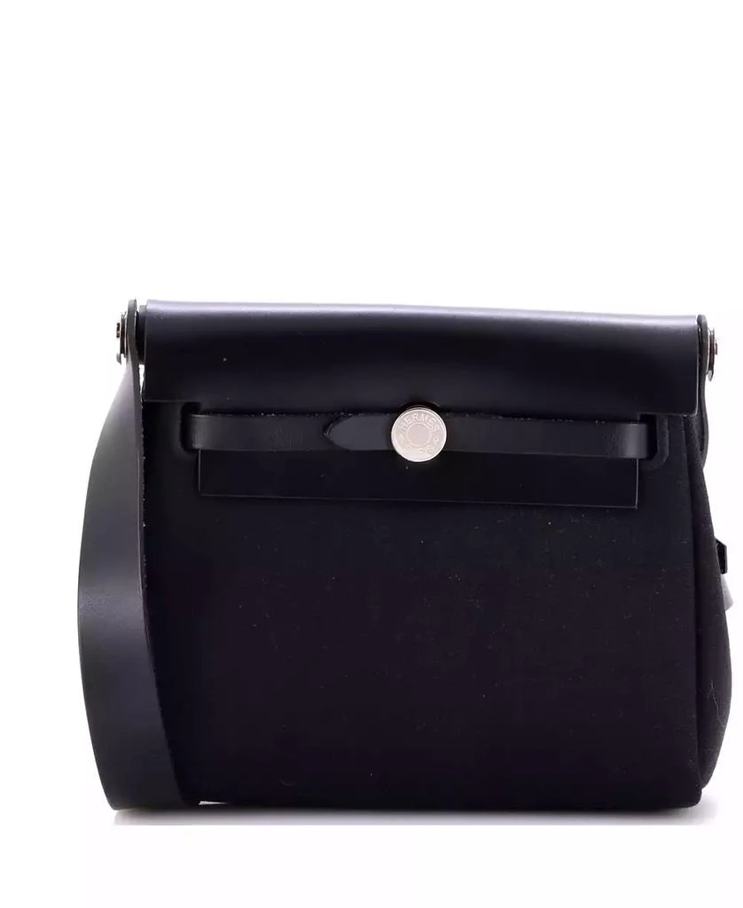 Pre-Owned HERMÉS 20 Herbag Zip Toile and Leather