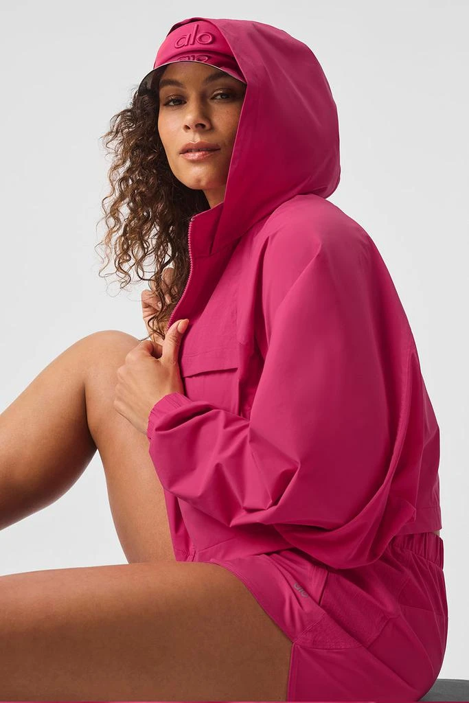 Alo Cropped Playmaker Jacket - Pink Summer Crush 8