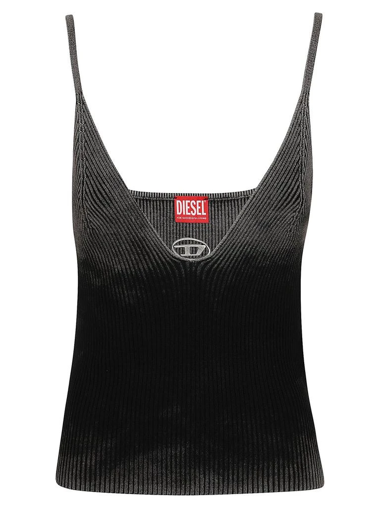Diesel Diesel M-Laila V-Neck Fine Ribbed Tank Top 1