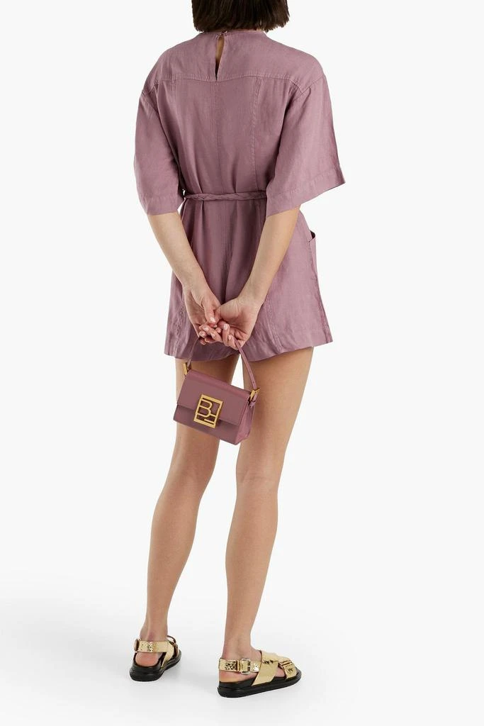 Joie Colin pintucked linen playsuit 3