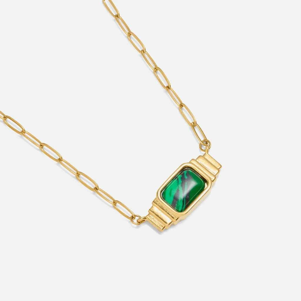 Katie Loxton Katie Loxton Malachite Gold-Plated Necklace 4