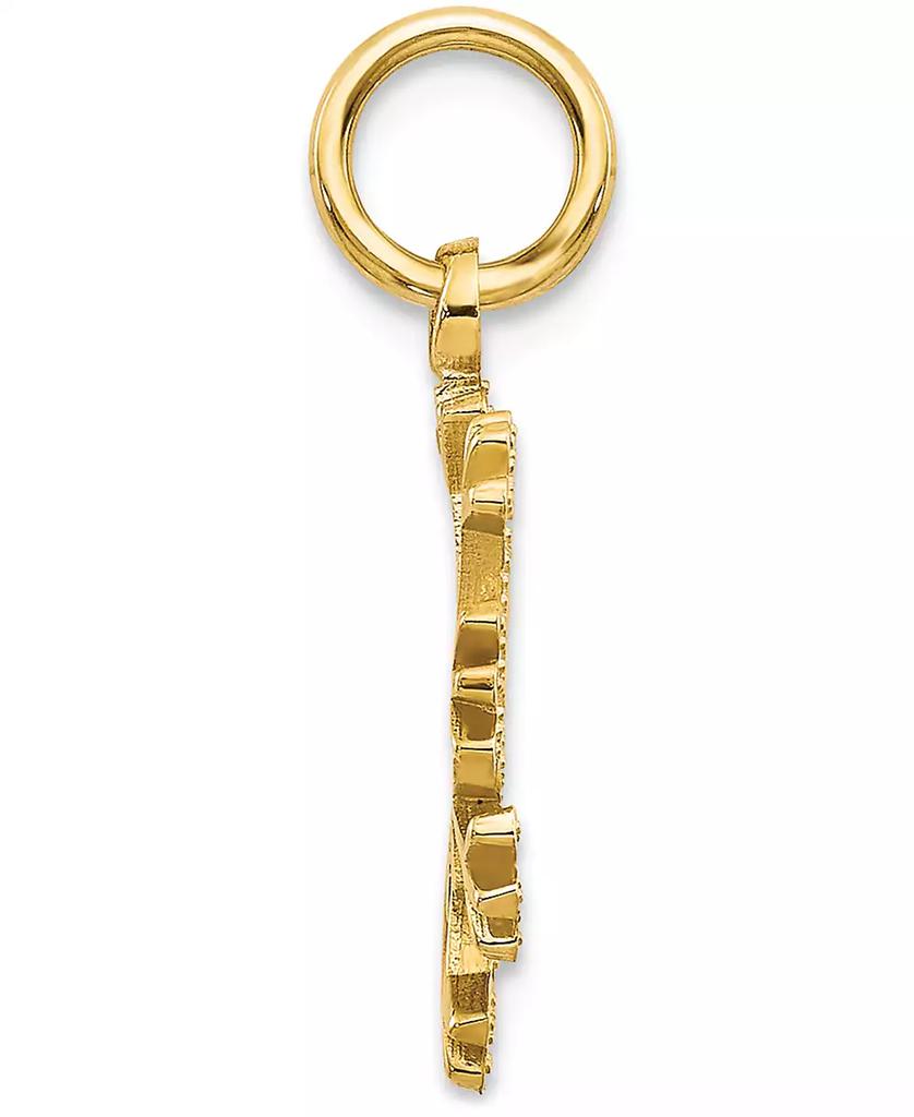 Macy's Snowflake Charm Pendant in 14k Yellow Gold