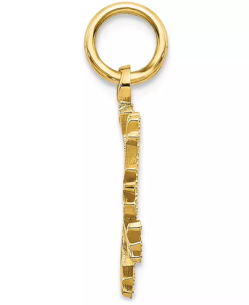 Macy's Snowflake Charm Pendant in 14k Yellow Gold 2