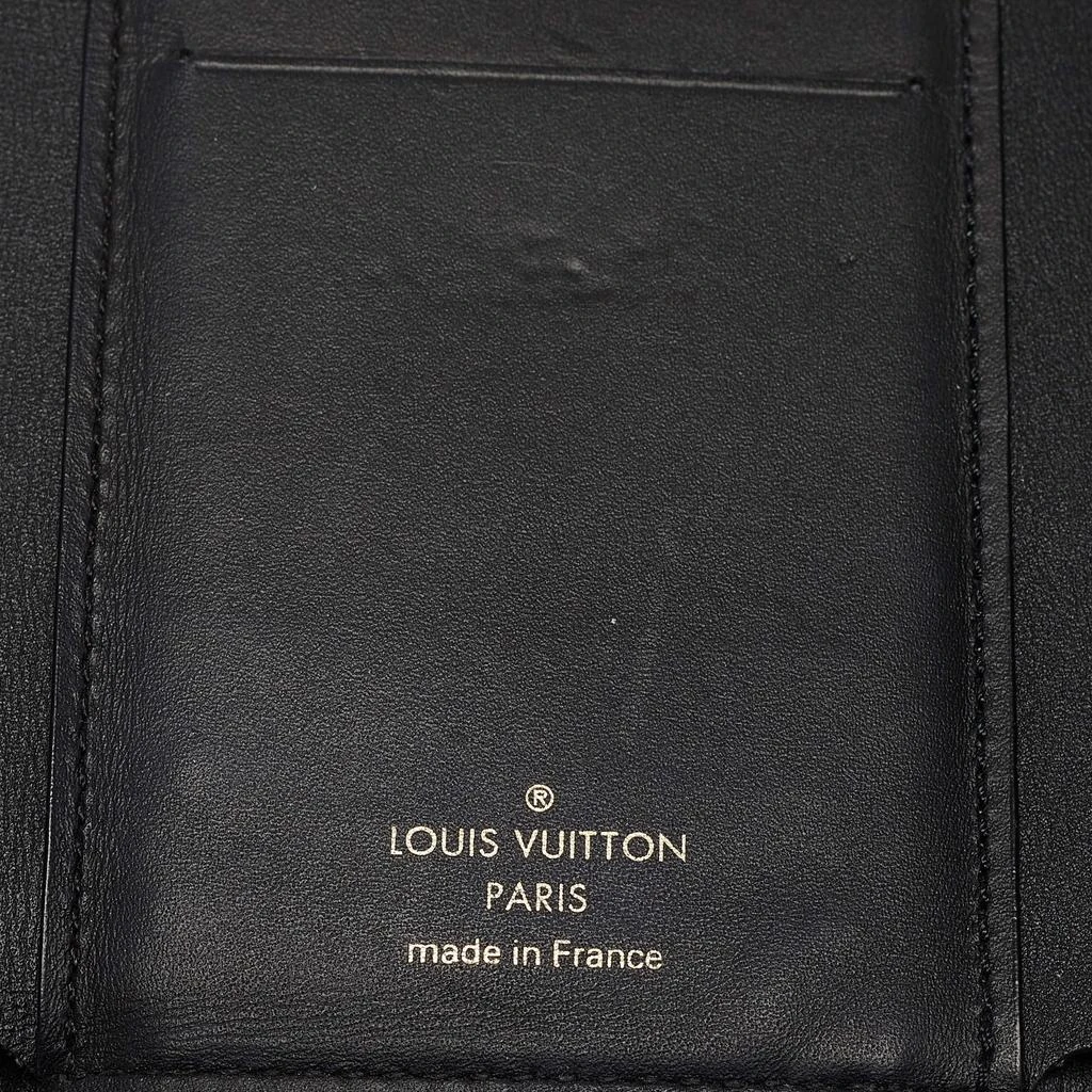 Louis Vuitton Louis Vuitton Black Monogram Canvas and Leather Flower Lock Wallet 14