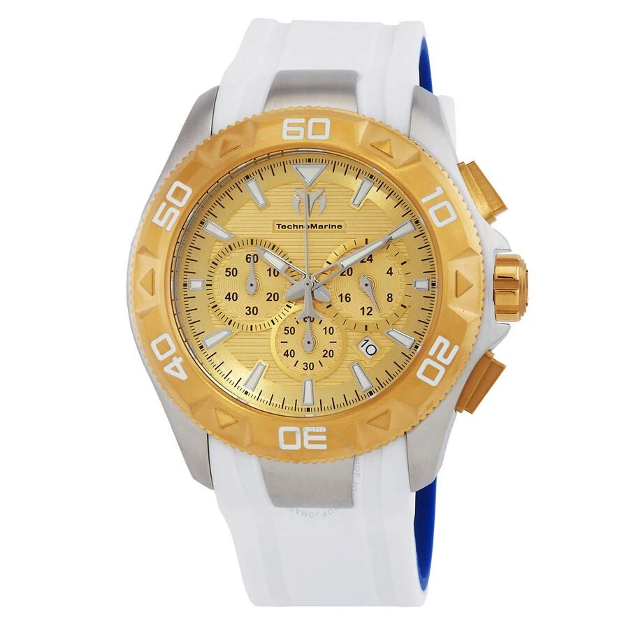 TechnoMarine UF6 Chronograph Quartz Gold Dial Men's Watch TM-622006 1