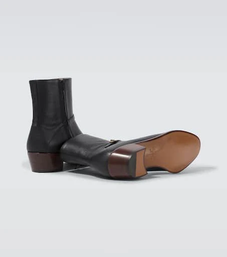 Valentino Pat VLogo Signature leather ankle boots 7