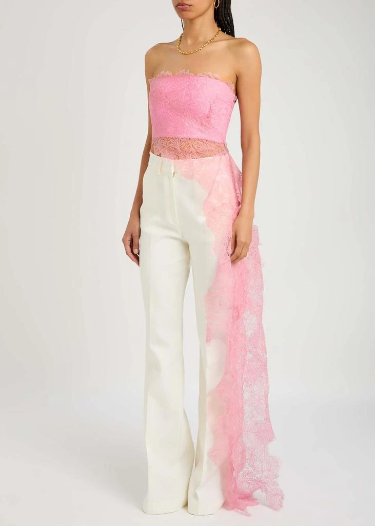 David Koma Floral lace top 2