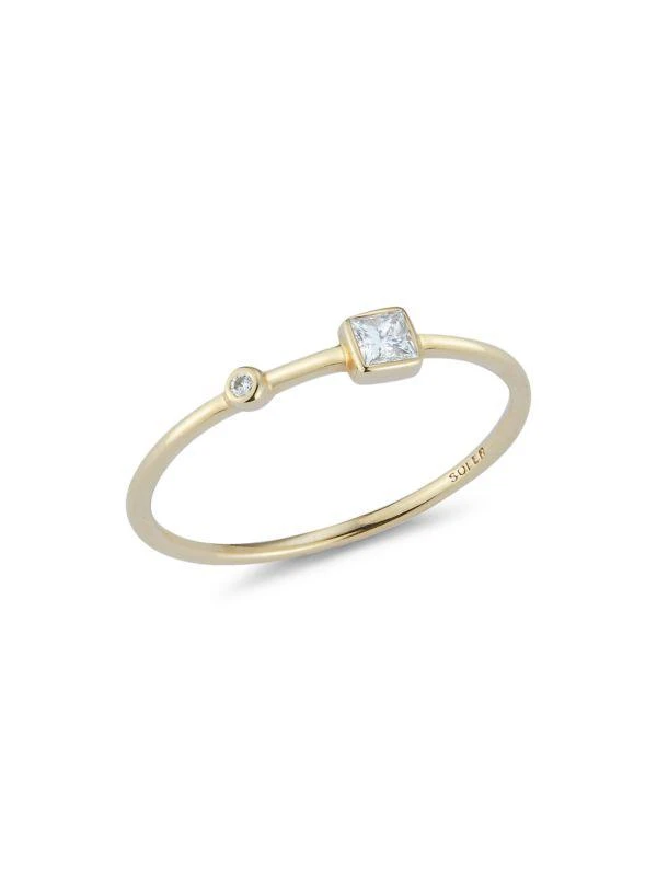 Nephora 14K Yellow Gold & 0.12 TCW Diamond Bezel Ring 1