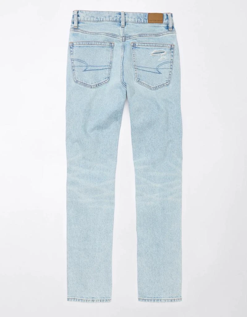 AE AE Stretch Super High-Waisted Ripped Ankle Straight Jean 4