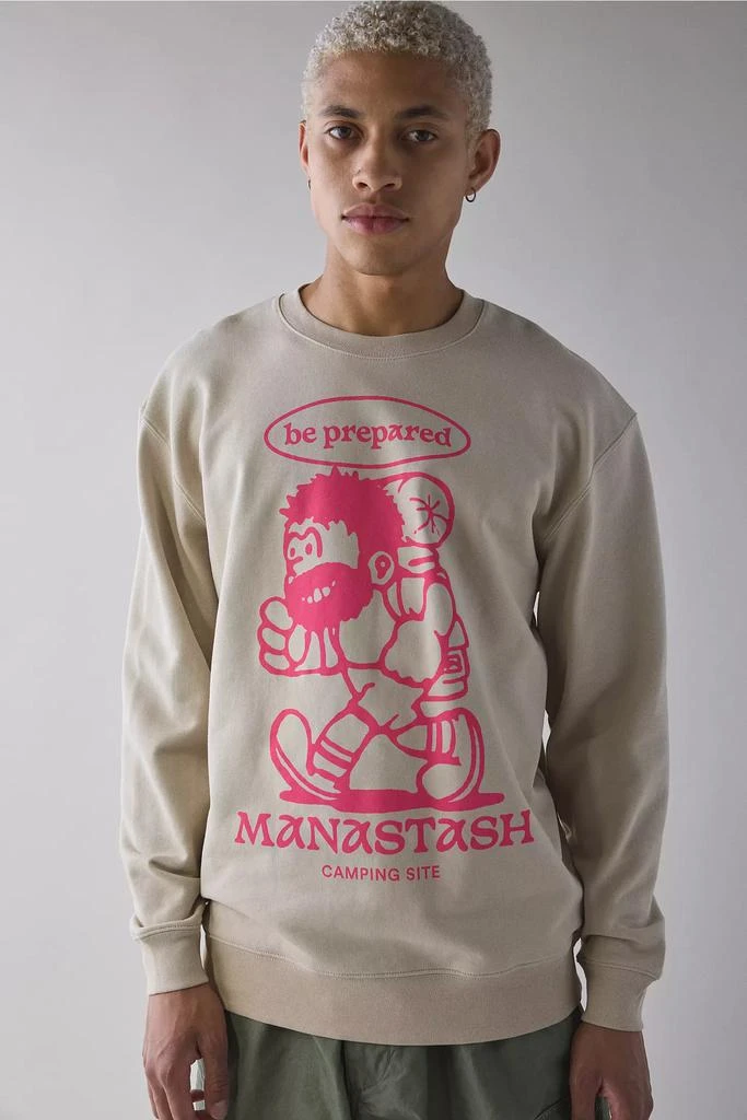 Manastash Manastash Be Prepared Graphic Crew Neck Sweatshirt 1