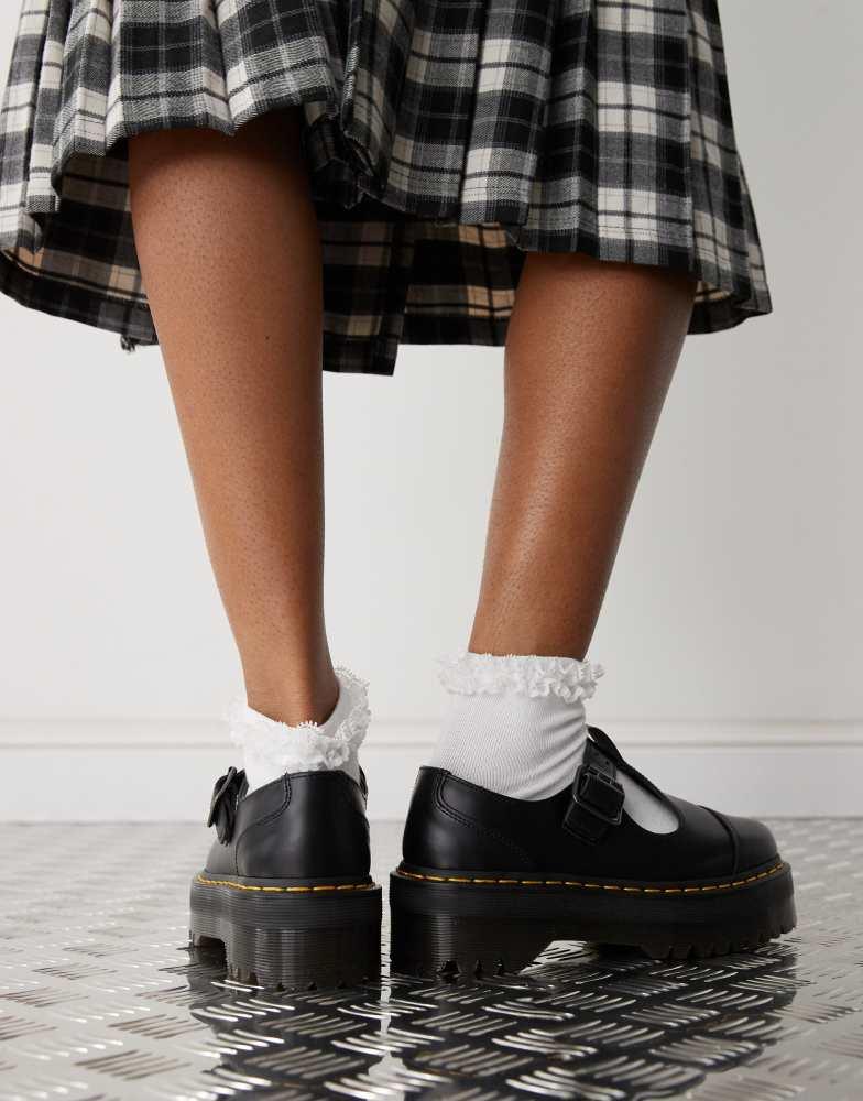 Dr. Martens Bethan ブラック・オプティカルホワイト 39 6 Dr Martens Bethan quad mary jane shoes in black – On Sale Now with