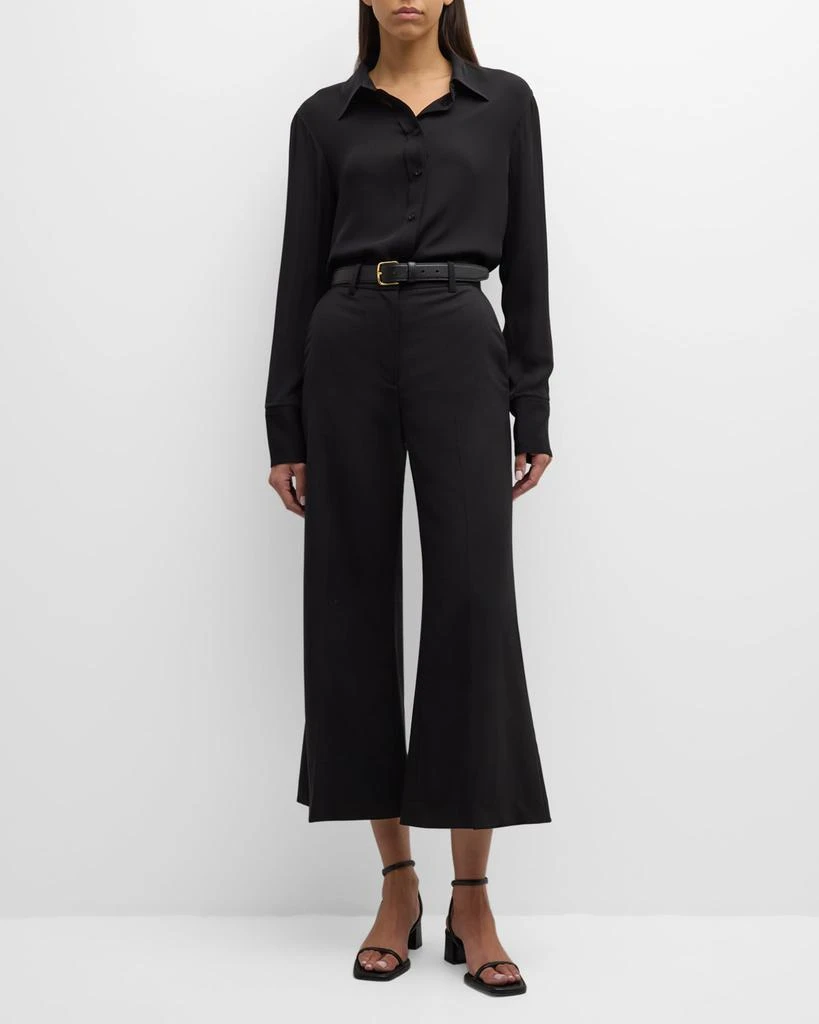 ARGENT Button-Down Double Georgette Blouse 2