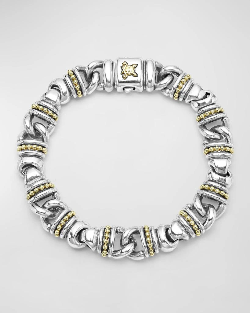 LAGOS Men
s Anthem Krunch Curb Link Bracelet, 12mm